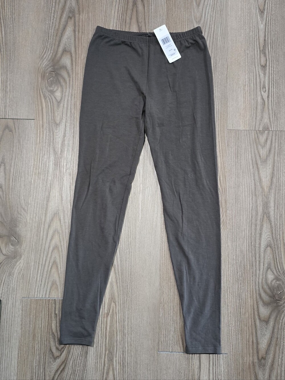 Eileen Fisher Charcoal Pull-On Leggings - Picture 1 of 5